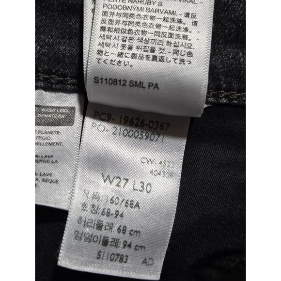 Levi’s Women's 311 Shaping Skinny Black Denim Jeans Size 27x30 Stretch - Picture 4 of 14